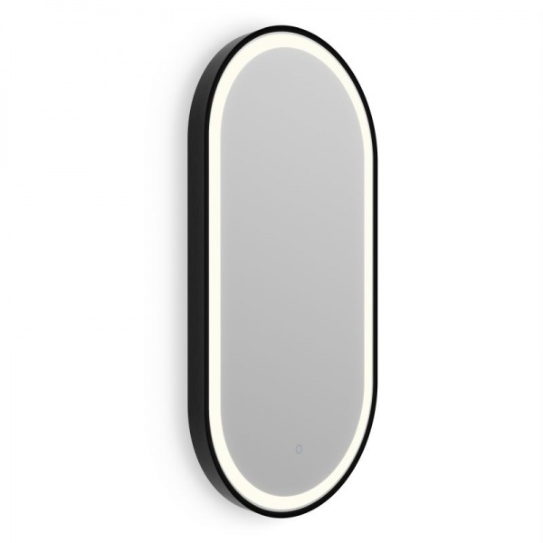 Lomax Light Black Illuminated Capsule Mirror  - 2 sizes